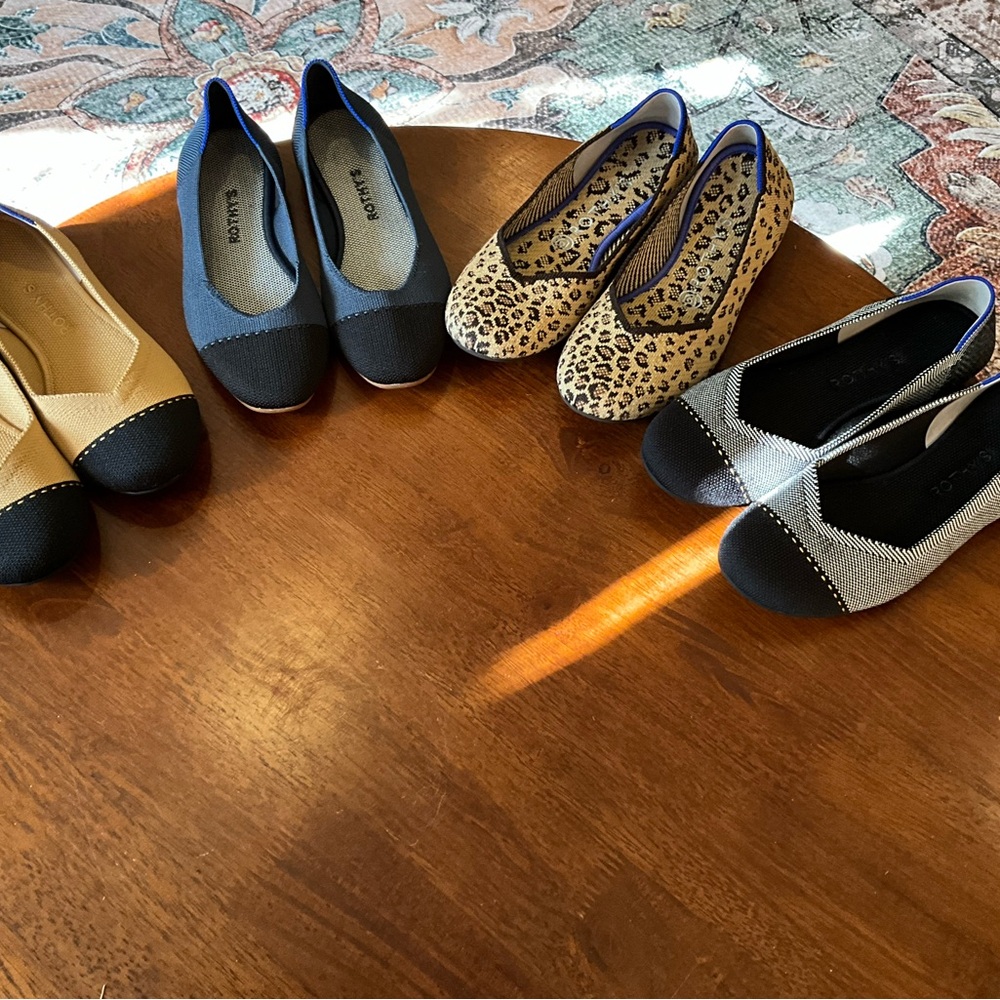 Rothy Flats, 7.5, VGUC, lot of 4, clean